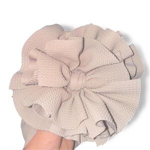 Taupe baby Texas messy head wrap